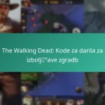 The Walking Dead: Kode za darila za izboljšave zgradb