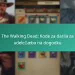 The Walking Dead: Kode za darila za udeležbo na dogodku