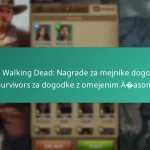 The Walking Dead: Nagrade za mejnike dogodka Survivors za dogodke z omejenim časom