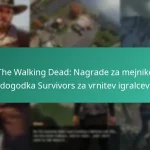 The Walking Dead: Nagrade za mejnike dogodka Survivors za vrnitev igralcev