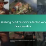 The Walking Dead: Survivors darilne kode za delce junakov