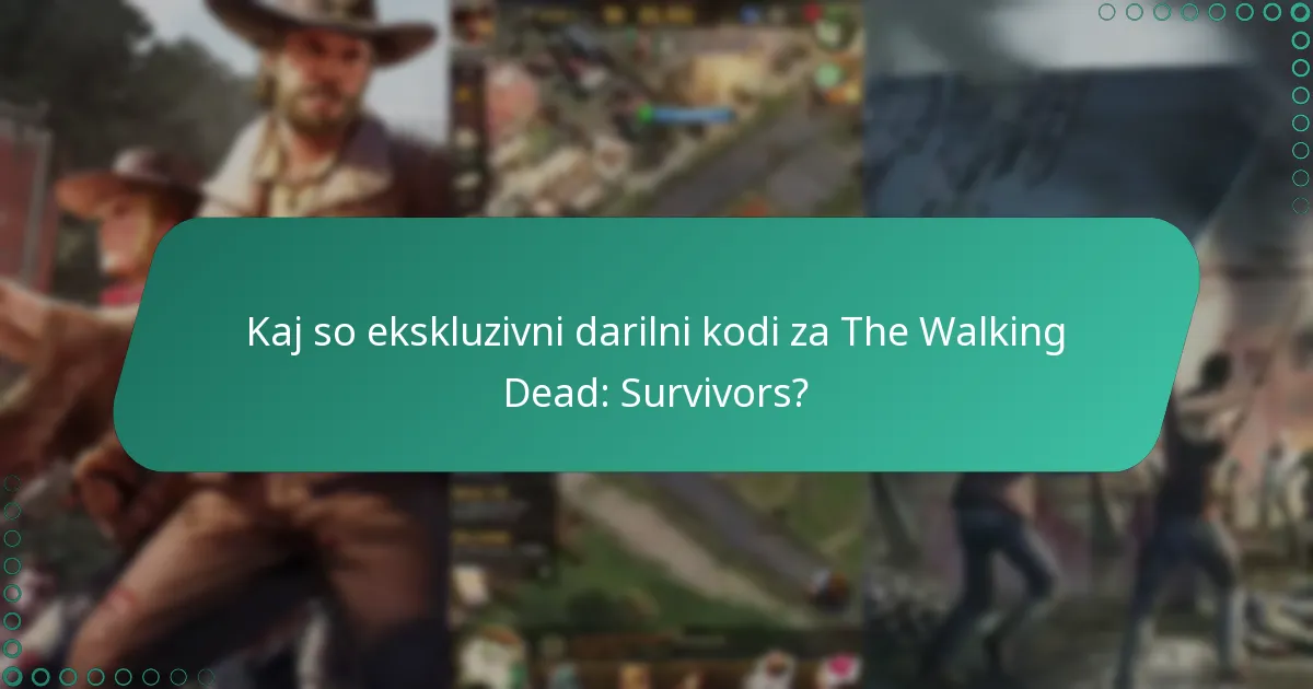 Kako unovčim darilne kode v The Walking Dead: Survivors?