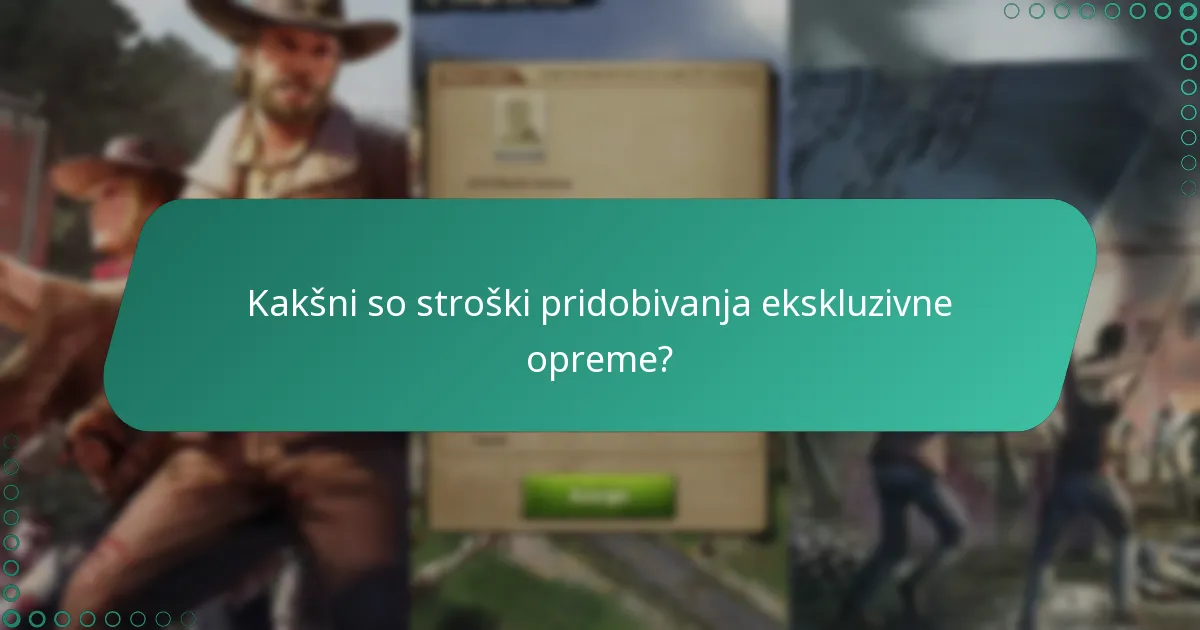 Katero ekskluzivno opremo lahko pridobite iz mejnikov dogodkov?